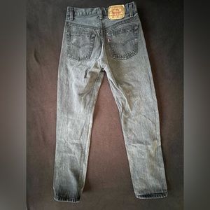 Levi’s Men’s Vintage 80’s Black Faded 501 Denim Jeans 29(28)X32 Made in the USA